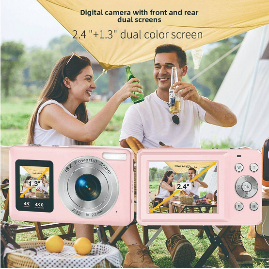 Digital camera 72M Pixel Dual Screen Camera with 16X Digital Zoom